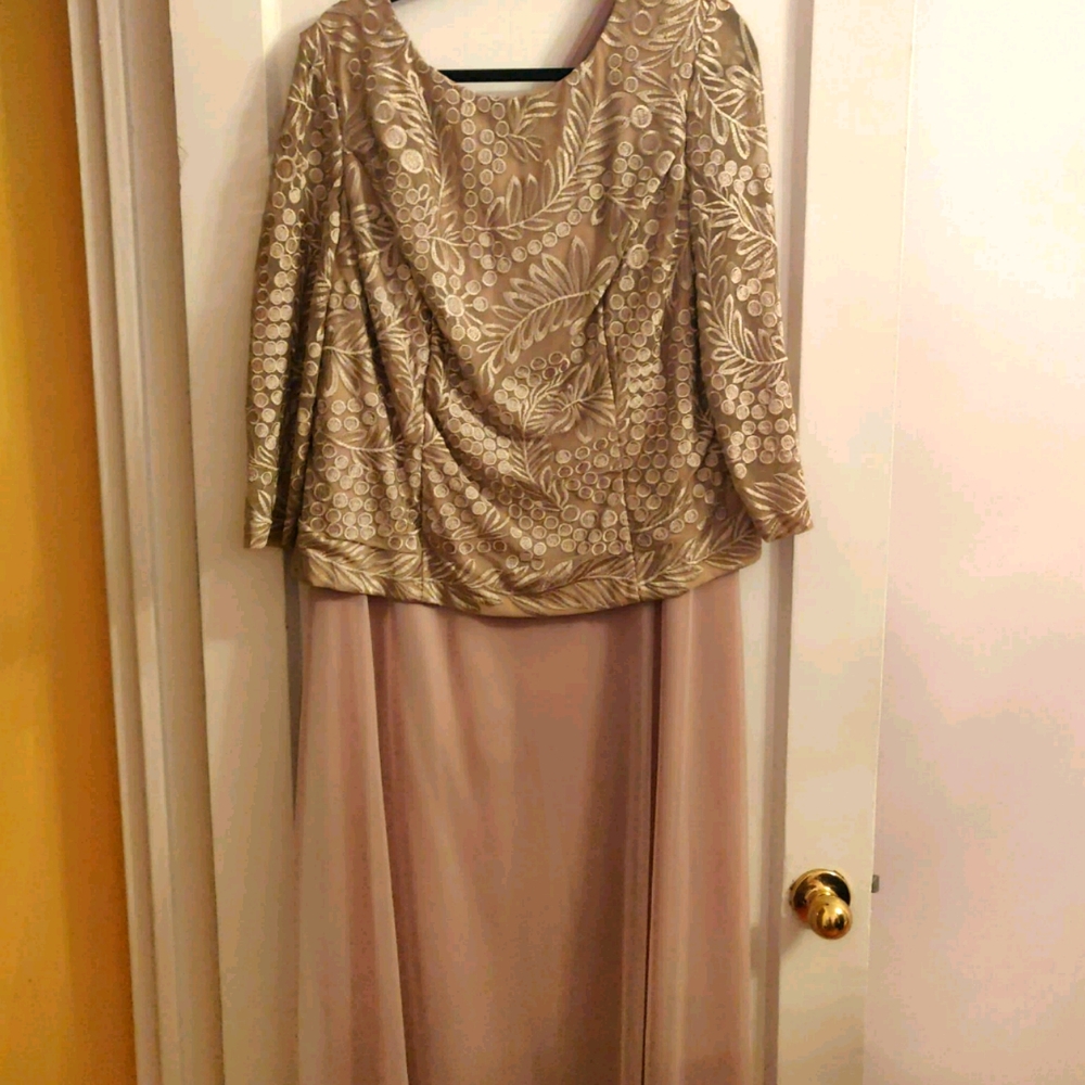 Beautiful gold cream gown.